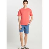 Wrangler Bisiklet Yaka Kiremit Erkek T-Shirt MW7NM20387733L Relaxed Fit Small