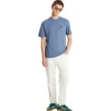 Wrangler Bisiklet Yaka Mavi Erkek T-Shirt MW7NM203877223 Relaxed Fit Small