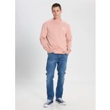 Wrangler Bisiklet Yaka Pembe Erkek Sweatshırt W242338613 Pembe Sweatshirt