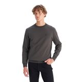WRANGLER Bisiklet Yaka Regular Fit Sweatshirt, S, 25KWRA000005, Antrasit, erkek