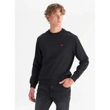 Wrangler Bisiklet Yaka Siyah Erkek Sweatshırt TW2520255001 Siyah Sweatshirt
