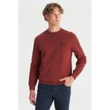 WRANGLER Bisiklet Yaka Sweatshirt, M, 5003317654, Bordo, erkek