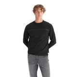 WRANGLER Bisiklet Yaka Sweatshırt, S, 5003317700, Siyah, erkek