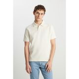 Wrangler Ekru Erkek Polo Yaka Regular Fit T-Shirt W2510720104 - 2XL