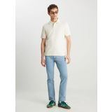 Wrangler Ekru Erkek Regular Fit Polo T-Shirt W2510720104