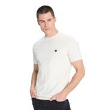 WRANGLER Ekru Yuvarlak Yaka Tişört, XS, 5003142845, Vintage White-W7NM20387742L, Erkek
