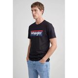 Wrangler Erkek Bisiklet Yaka Pamuklu Kısa Kollu Logo Baskılı T-Shirt W2610069003