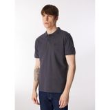Wrangler Erkek Gri Yuvarlak Yaka Polo Tişört, 2XL, W7D5K4XX2T003