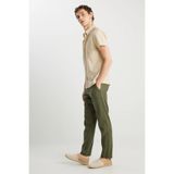WRANGLER Erkek Haki Beli Lastikli Chino Pantolon Pantolon W2510347801-Khaki