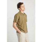WRANGLER Erkek Haki Wrangler Erkek Regular Fit Polo T-shirt W2510464801 Polo Tişört W2510464801-Khaki