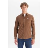 WRANGLER Erkek Kadife Gömlek Camel