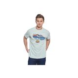 Wrangler Erkek Mavi Bisiklet Yaka Tişört, S, W231243404