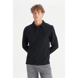 Wrangler Erkek Polo Yaka T-Shirt Siyah