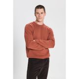 Wrangler Erkek Regular Fit Bisiklet Yaka, Triko Kazak, Kahverengi