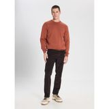 Wrangler Erkek Regular Fit Bisiklet Yaka, Uzun Kollu Triko Kazak, Kahverengi