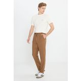 WRANGLER Erkek Regular Fit Düz Paça Camel Chino Pantolon - W221266211