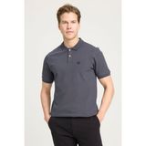 Wrangler Erkek Regular Fit Polo Antrasit Erkek Kısa Kol T-Shirt - Gri