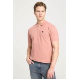 Wrangler Erkek Regular Fit Polo Pembe Erkek Kısa Kol T-Shirt - Pembe