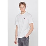 Wrangler Erkek T-Shirt W7NM203877102 Off White - Gloss White - XL