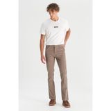 Wrangler Erkek Texas Slim Kadife Pantolon Brown - Klasik - 38