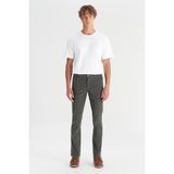 Wrangler Erkek Texas Slim Kadife Pantolon Green - Klasik - 32