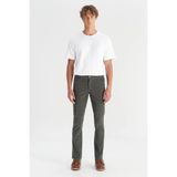 Wrangler Erkek Texas Slim Kadife Pantolon Green - Klasik - 32