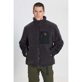 Wrangler Fermuarlı Sherpa Ceket Antrasit Erkek Ceket - 2XL - Gri
