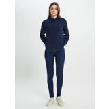 Wrangler Kapüşon Yaka Relaxed Lacivert Kazak Kadın W242711410 Navy Triko-Hırka