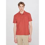 Wrangler Kiremit Erkek Regular Fit Logo Baskılı Polo T-Shirt W2610158222 Kiremit Polo T-Shirt