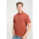 Wrangler Kısa Kollu Polo Erkek Tişört, Kiremit, XL