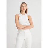 Wrangler Kolsuz Kadın Bluz, Beyaz, M