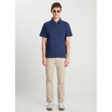 Wrangler Lacivert Erkek Polo T-Shirt W7NQ205286410 Relaxed Fit Half Zip