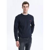 Wrangler Lacivert Erkek Regular Fit Sweatshirt TW2520255410 Lacivert Sweatshirt