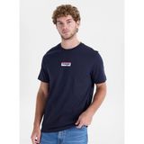 Wrangler Lacivert Erkek Relaxed Logo Baskılı T-Shirt W2610068410 Lacivert T-Shirt - 2XL