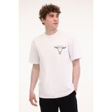 Wrangler Loose Fit Grafik Logo Beyaz Erkek Kısa Kol T-Shirt - M