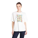 WRANGLER Loose Fit Rahat Kesim Bisiklet Yaka%100 Pamuk Kırık Beyaz Tişört, S, W2510751, OffWhite-W2510751102, Kadın