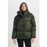 WRANGLER Loose Fit Rahat Kesim Kapüşonlu Cep Detaylı Cosy Utility Kadın Haki Şişme Mont