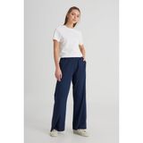 Wrangler Loose Fit Rahat Kesim Yüksek Bel Geniş Paça %100 Pamuk Lacivert Sweatpant Eşofman - XS