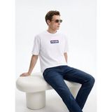 Wrangler Mid Logo Erkek T-Shirt W2610068102 - Off White