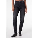 WRANGLER Mom Fit Yüksek Bel Dar Paça Vintage Cut Kadın Antrasit Pamuklu Esnek Jean Kot Pantolon