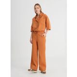 Wrangler Normal Bel Geniş Fit Kahve Kadın Pantolon W241596220-Loose Pantolon