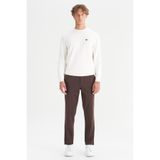 WRANGLER Normal Bel Slim Fit Koyu Kahve Erkek Chino Pantolon WM01200001024 Kahverengi Chino Pant
