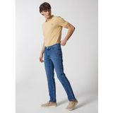 Wrangler Normal Bel Slim Fit Koyu Mavi Erkek Denim Pantolon W12S084W83 Texas Slim Jean Pantolon