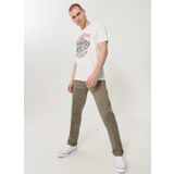 Wrangler Normal Bel Slim Fit Yağ Yeşili Erkek Chino Pantolon W12SEA45 Texas Slim Non Denim Pant