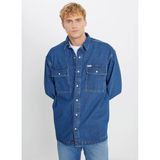 Wrangler Oversize Mavi Erkek Ceket W545201512704 Mavi Ceket