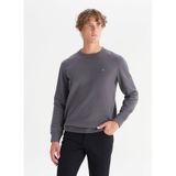 Wrangler Pamuklu Regular Fit Bisiklet Yaka Selanik Örgü Sweatshirt, XL, W242262, Gray-MW242262035, erkek