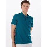 Wrangler Petrol Erkek Polo T-Shirt MW7D5K4XX2T405 Erkek Regular Polo