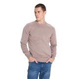 WRANGLER Regular Fit Bisiklet Yaka Vizon Triko Kazak, L, W242724, Clay-W24272460, Erkek