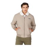 WRANGLER Regular Fit Bomber Ceket, XL, 5003073678, Bej, Erkek