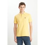 Wrangler Regular Fit Erkek Polo T-Shirt MW7D5K4XX2TXCU - Sarı - XL